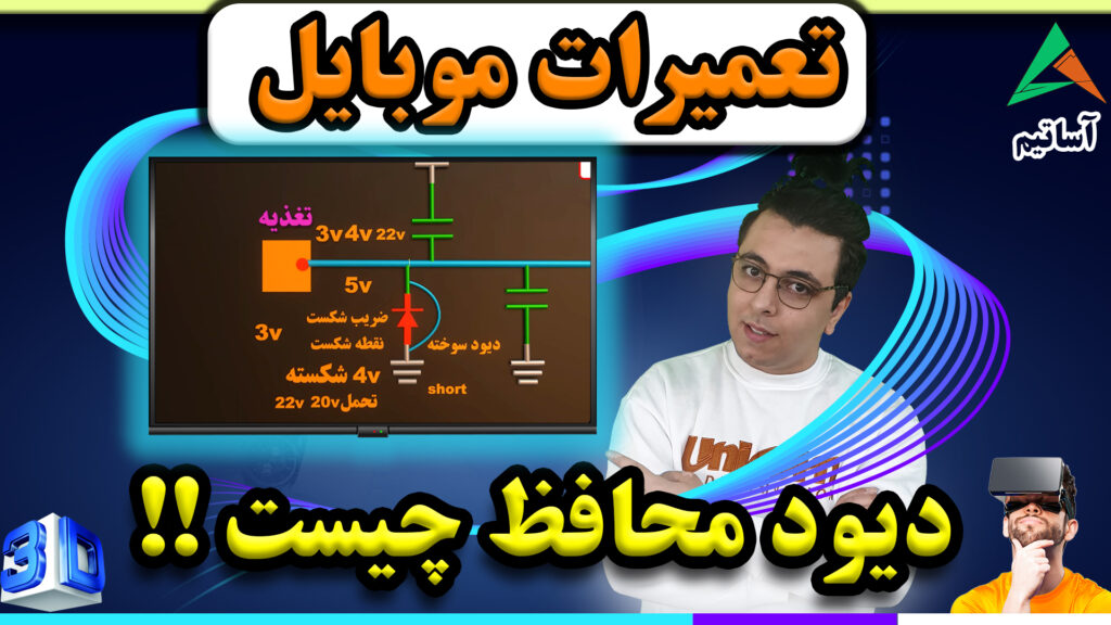 ?عنوان:کارکرد دیود محافظ در تعمیرات موبایل